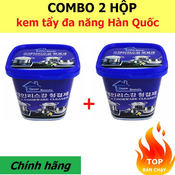 [Hot]-[ Siêu Khuyến Mại] - Combo 2 Hộp Bột Kem Tẩy Rửa Xoong Nồi