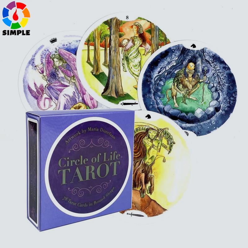 Circle Of Life Tarot Cards Deck Divination Game