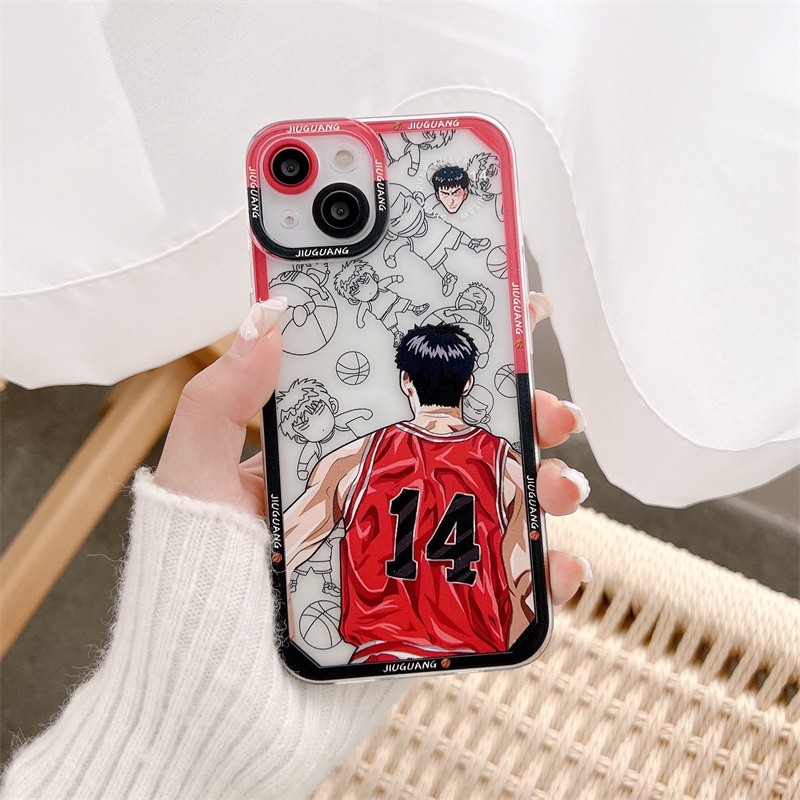 Ốp Điện Thoại Mềm In Hoạt Hình Slamdunk Cho iPhone 7 8 Plus X XR XS 11 12 Pro Max SE 2020