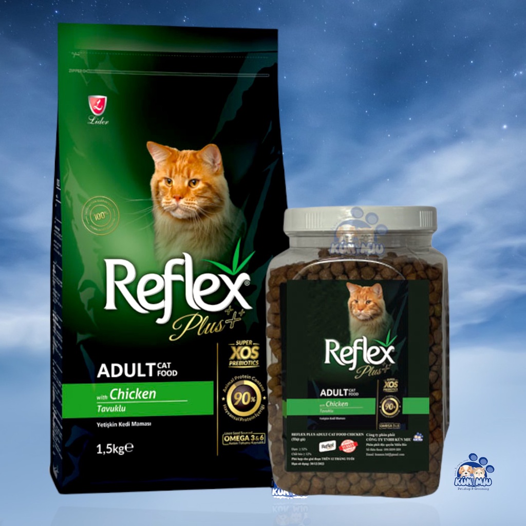 Thức ăn hạt Thổ Nhĩ Kỳ cao cấp dành cho mèo Reflex Plus Adult vị thịt gà