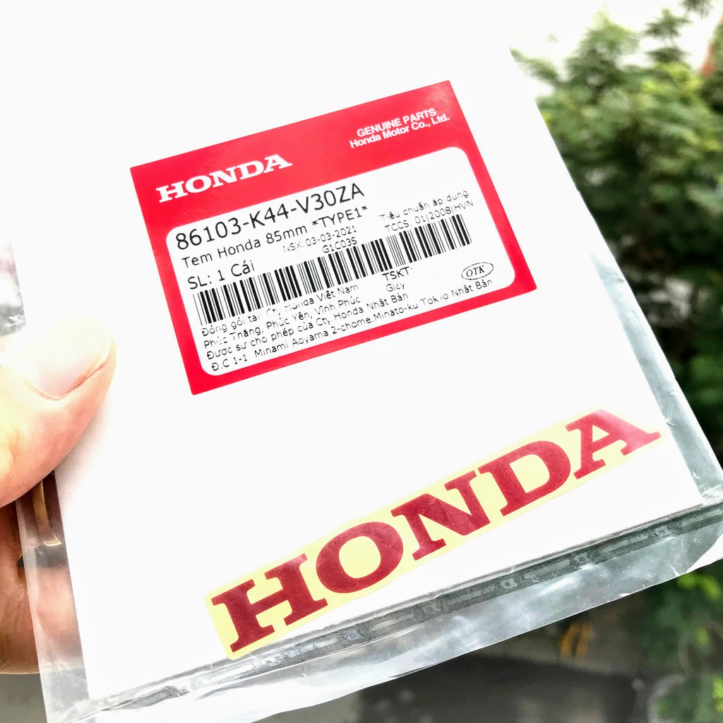 Tem chữ Honda 85mm