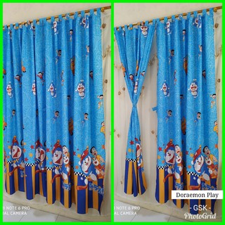 Rèm Cửa Họa Tiết Doraemon Xinh Xắn Trang Trí Nhà Cửa