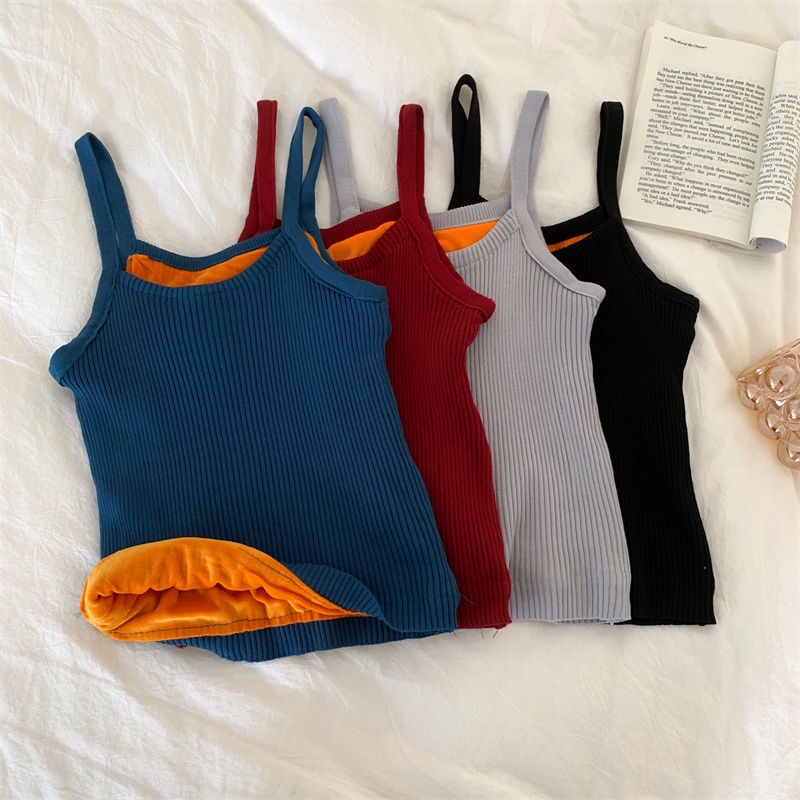 Áo Hai Dây Dệt Kim Thời Trang Quyến Rũ Cho Nữ