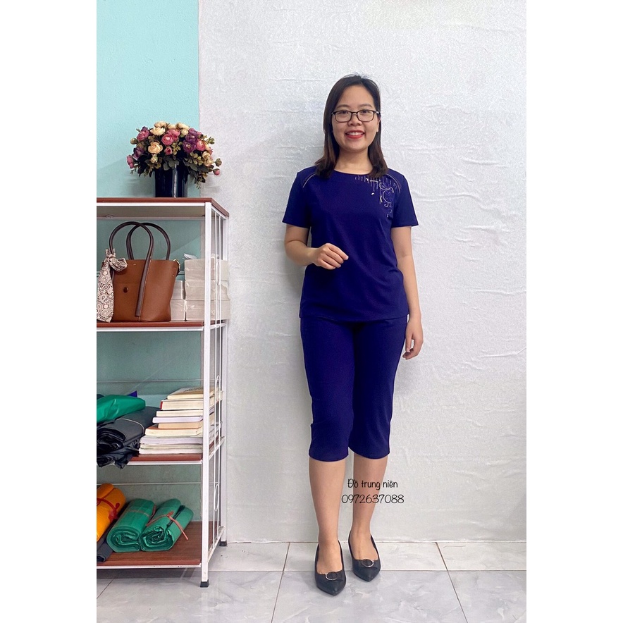 Bộ Đồ Mắc Trung Niên Mùa Hè Chất Cotton