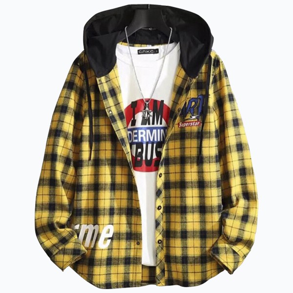 Áo khoác sơ mi caro nón mẫu mới Bảo Đăng | BigBuy360 - bigbuy360.vn