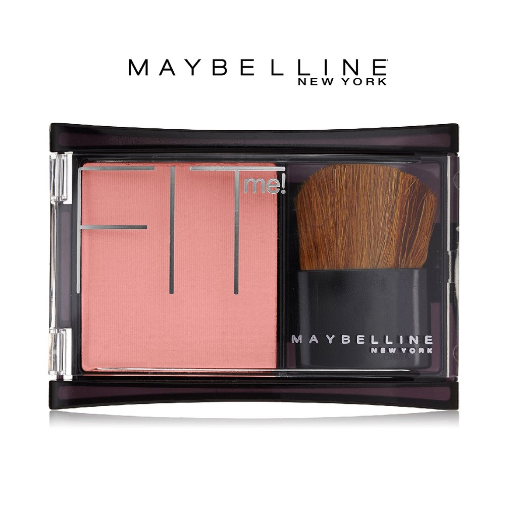 [Chính Hãng] Phấn Má Hồng Mịn Nhẹ Tự Nhiên Maybelline New York Fit Me Blush Deep Coral Bao Gồm Cọ