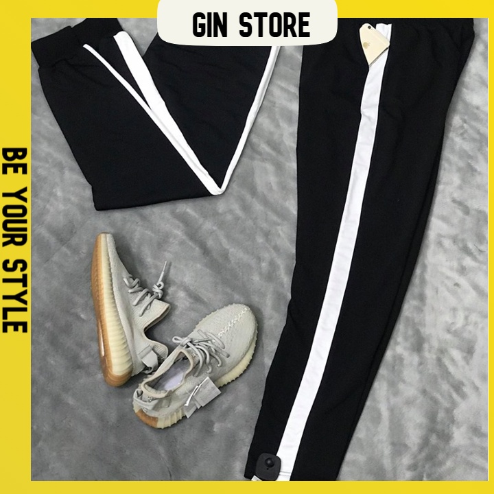 Quần 1 sọc suông quần thể thao form nam nữ Unisex - GIN STORE