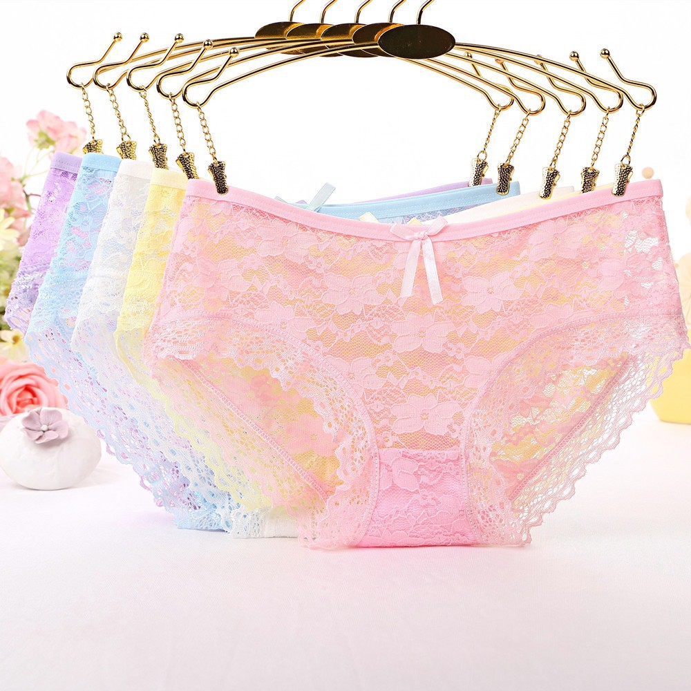 Quần lót ren xuyên thấu gợi cảm sexy siêu mỏng nhiều màu DOLLY SECRET QL015 - Màu ngẫu nhiên