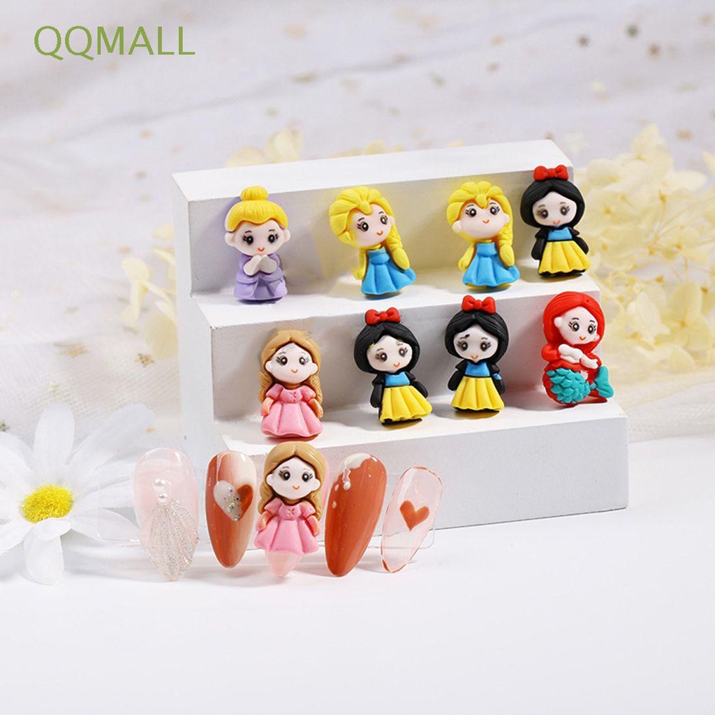 Bộ 10 Phụ Kiện Trang Trí Móng Tay Nghệ Thuật Hình Thủy Thủ Mặt Trăng 3D Xinh Xắn