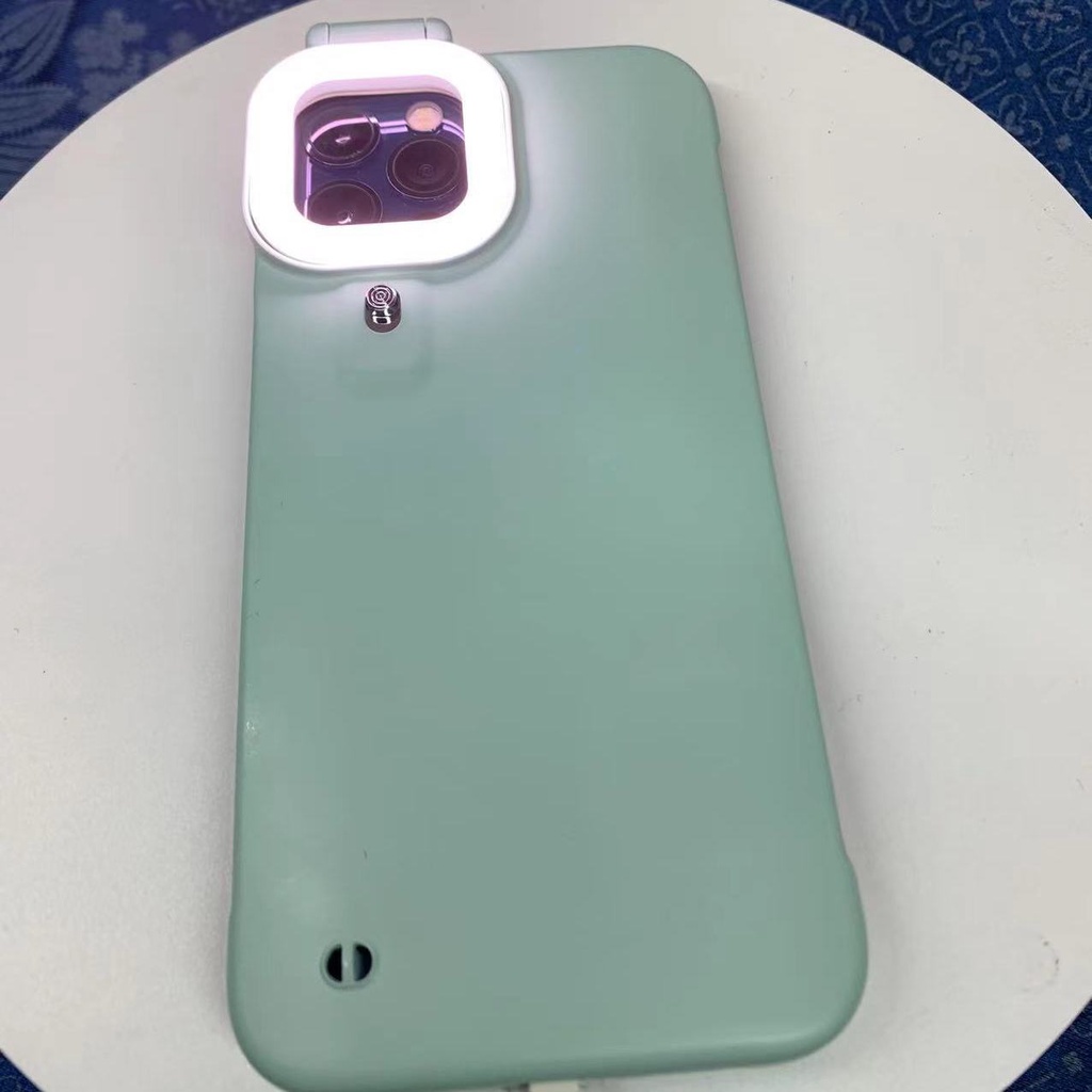Ốp Điện Thoại Có Vòng Đèn Nhấp Nháy Cho iPhone 12 12Pro