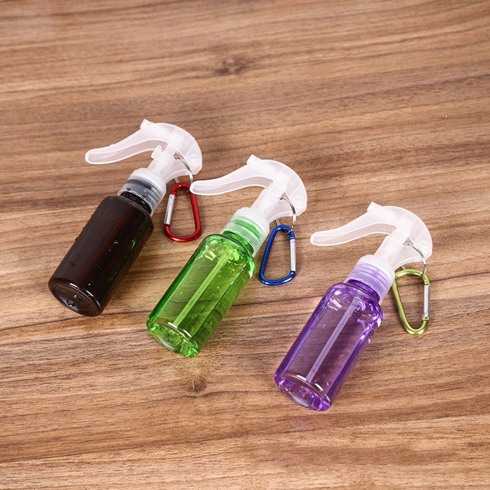Bình nhựa rỗng đựng nước hoa/ mỹ phẩm dung tích 60ml có móc khóa tiện dụng cho nữ