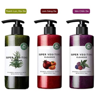 Sữa Rửa Mặt Rầu Củ Thải Độc Super vegitoks cleanser