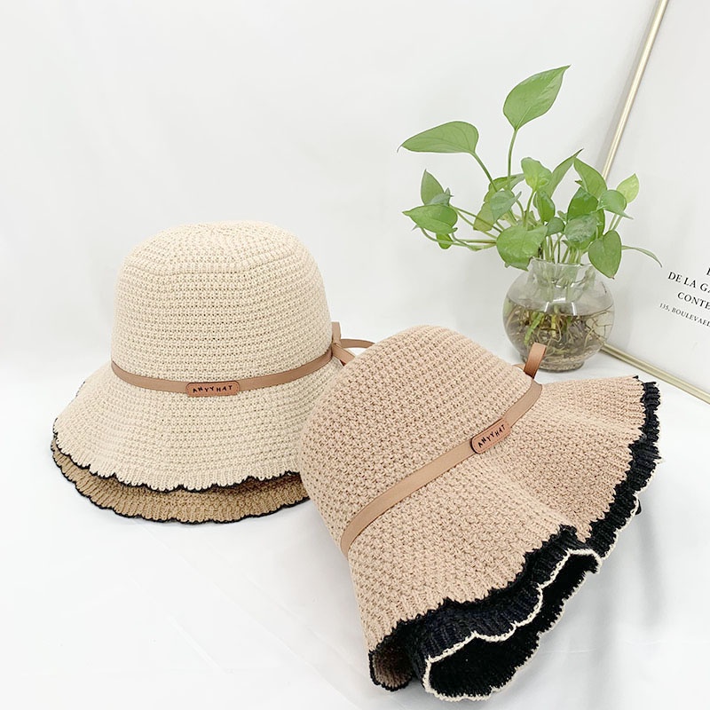 Nón Tai Bèo Thoáng Khí Đính Nơ Phong Cách Nhật Bản