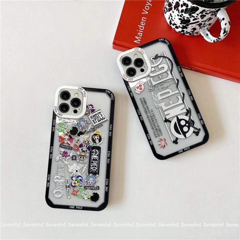 Ốp Điện Thoại Họa Tiết Hoạt Hình One Piece Cho iPhone 14 13 12 11 Pro Max SE2020 X XR Xs Max 7 8 6 6s Plus
