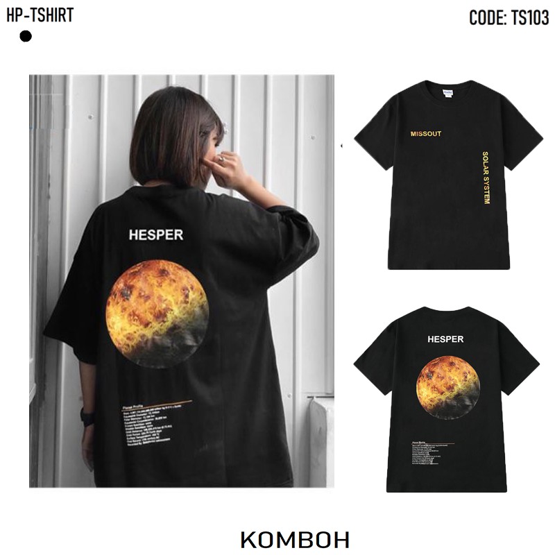 Áo thun tay lỡ phông Unisex nam nữ oversize form rộng ulzzang HESPER KOMBOH A59