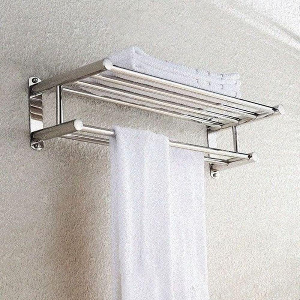 PISTA Giá Treo Khăn Tắm Bằng Bạc Thiết Kế Mới Tiện Lợi Dễ Sử