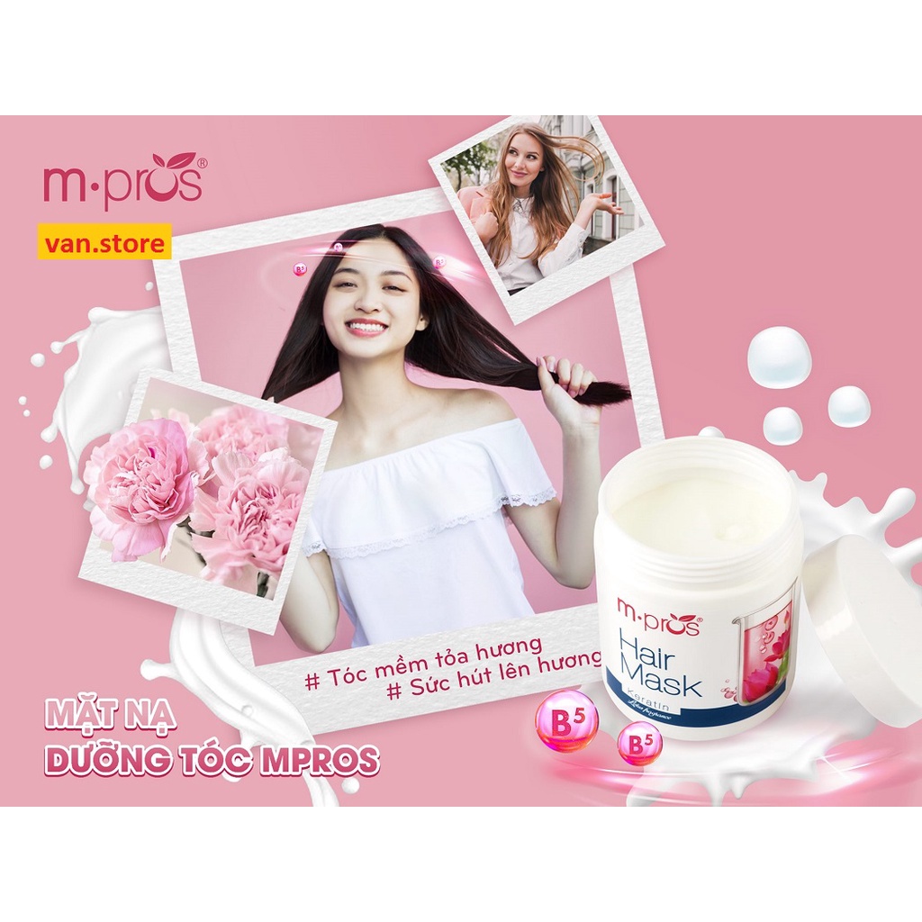 Hấp Dầu Siêu Dưỡng M.Pros / Mặt Nạ Dưỡng Tóc M.Pros - Hương Nước Hoa - 600g