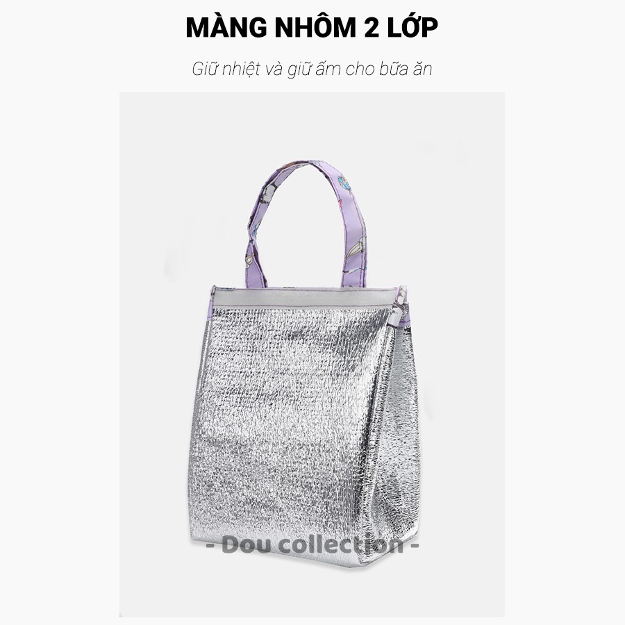 [NowShip2h] Túi Giữ Nhiệt Đựng Cơm Trưa Chống Thấm Cao Cấp Dáng Đứng Vải Oxford 600D 25x14,5x29cm - Lunch Bag - Mã TG011
