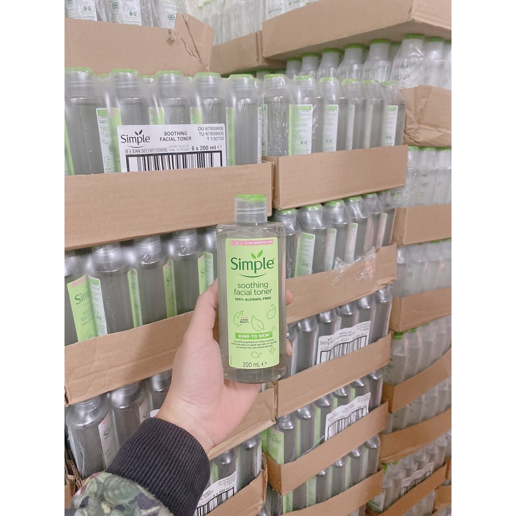 Nước Hoa Hồng Simple 200ml dành cho da nhạy cảm