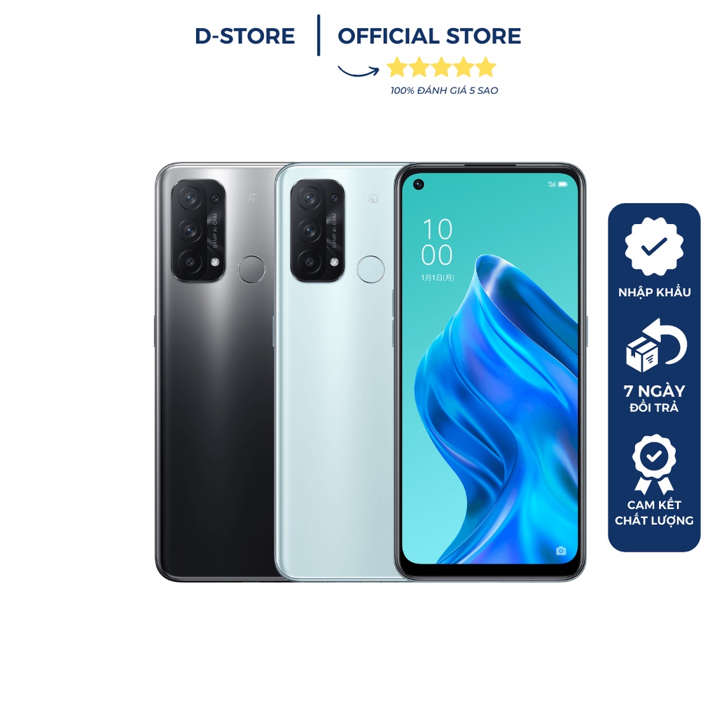Điện thoại OPPO Reno5 A 5G - Chip Qualcomm Snapdragon 765G - Camera AI - Sạc nhanh - Chống nước IP68 - Mới nguyên Seal