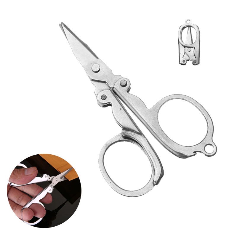 Kéo Gấp Cắt Dây Câu Cá Bằng Thép Không Gỉ Tiện Lợi