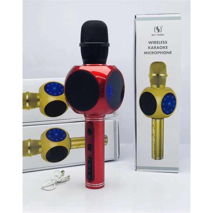 Micro Karaoke Kèm Loa Bluetooth YS60 Có Led Hát Hay