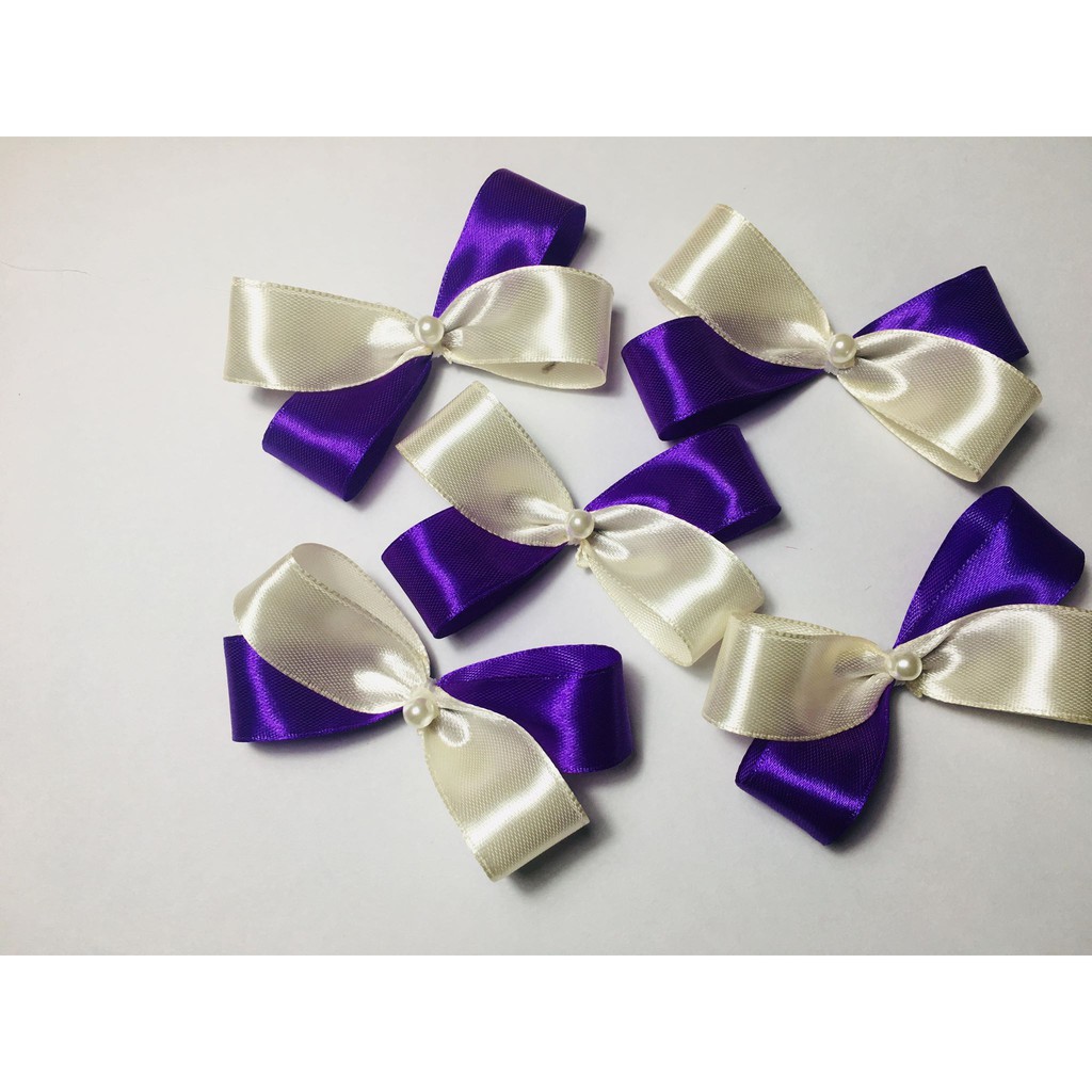 Nơ Trang Trí - Nơ Ruy Băng 7cm - Trang Trí Mũ Áo - Màu pha