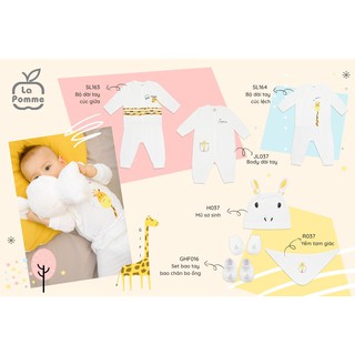 SALE Set sơ sinh La Pomme bamboo Hươu cao cổ, Hai chú gấu bé trai,bé gái