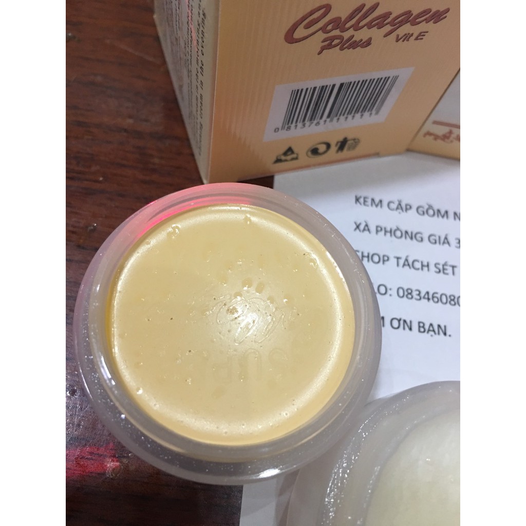 Sale - Kem Colagen Plus Vit E tách bán lẻ kem ngày kem đêm xà phòng sản phẩm y hình