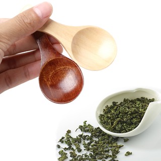 Small Wooden Salt Spoon Sugar Condiments Teaspoons Kitchen Tableware Tool