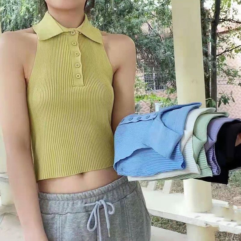 Áo nữ kiểu len polo ...