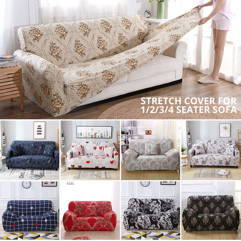 Vỏ Bọc Ghế Sofa 1-4 Co Giãn Chống Bụi