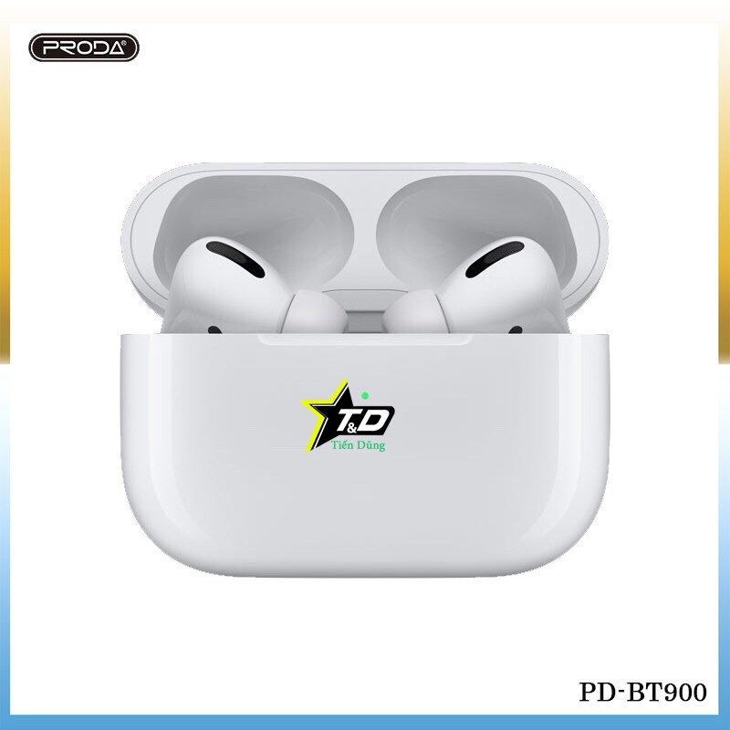 Tai nghe bluetooth remax PRODA PD-BT900 True Wireless - Tai nghe không dây kèm đốc sạc kiểu dáng 1:1 với appepp