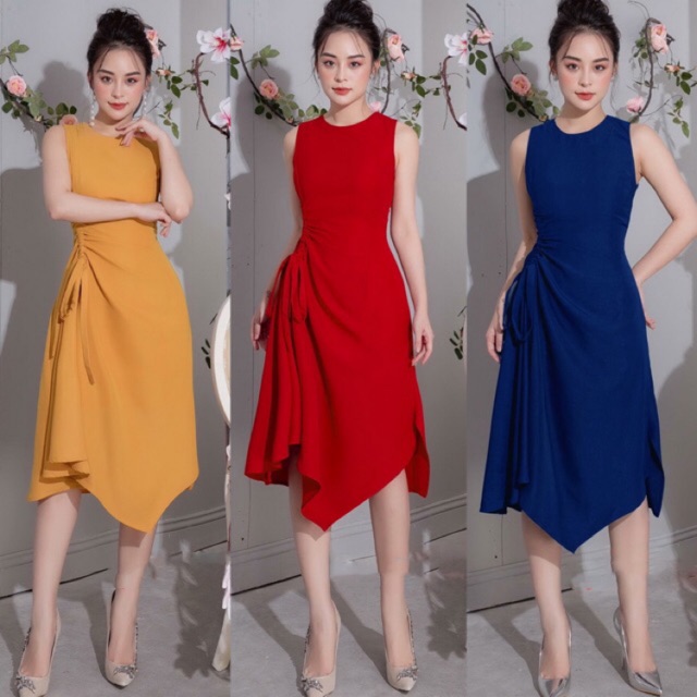 Đầm váy ôm sát nách thắt eo 2314 *kèm hình thật - có BIG SIZE