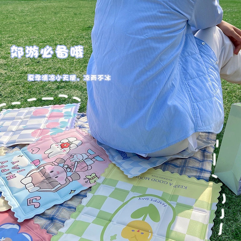 Miếng Băng Lạnh - Đệm Nệm Nước Lót Ghế Mát Lạnh Mùa Hè Mẫu Hoạt Hình