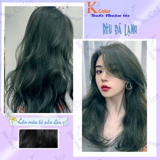 Thuốc Nhuộm Tóc Màu RÊU ĐÁ LẠNH Không Tẩy