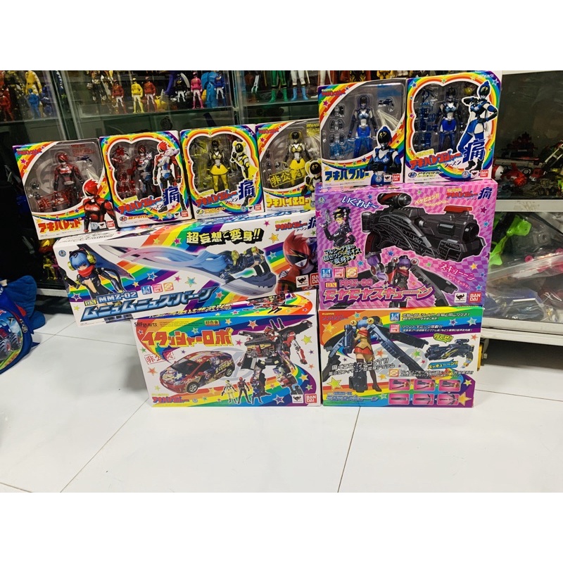 Đồ chơi siêu nhân  Sentai Akibaranger Itasha Robo Chogokin Bandai Japan Nguyên Set