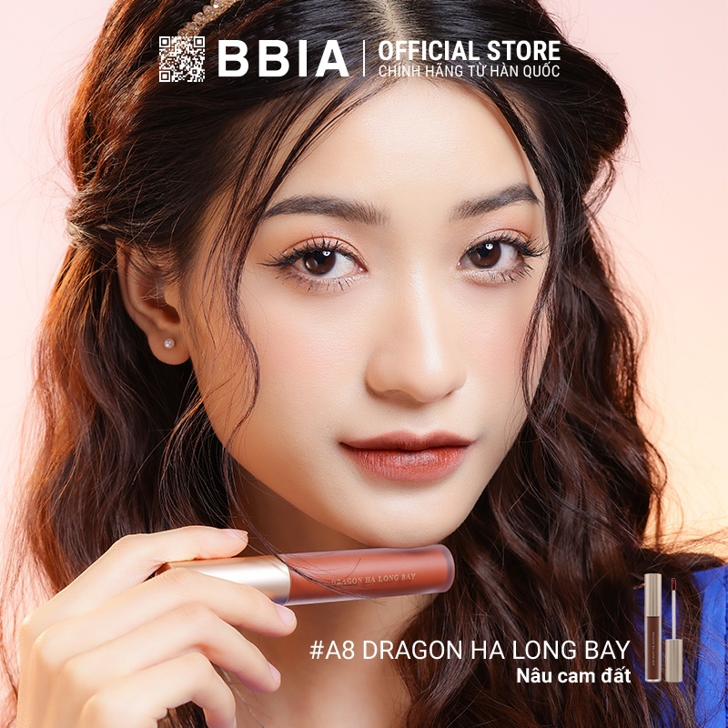 Son Kem Lì Bbia Last Velvet Lip Tint Asia Edition Version 2 - A8 Dragon HaLong Bay 5g - Bbia Official Store