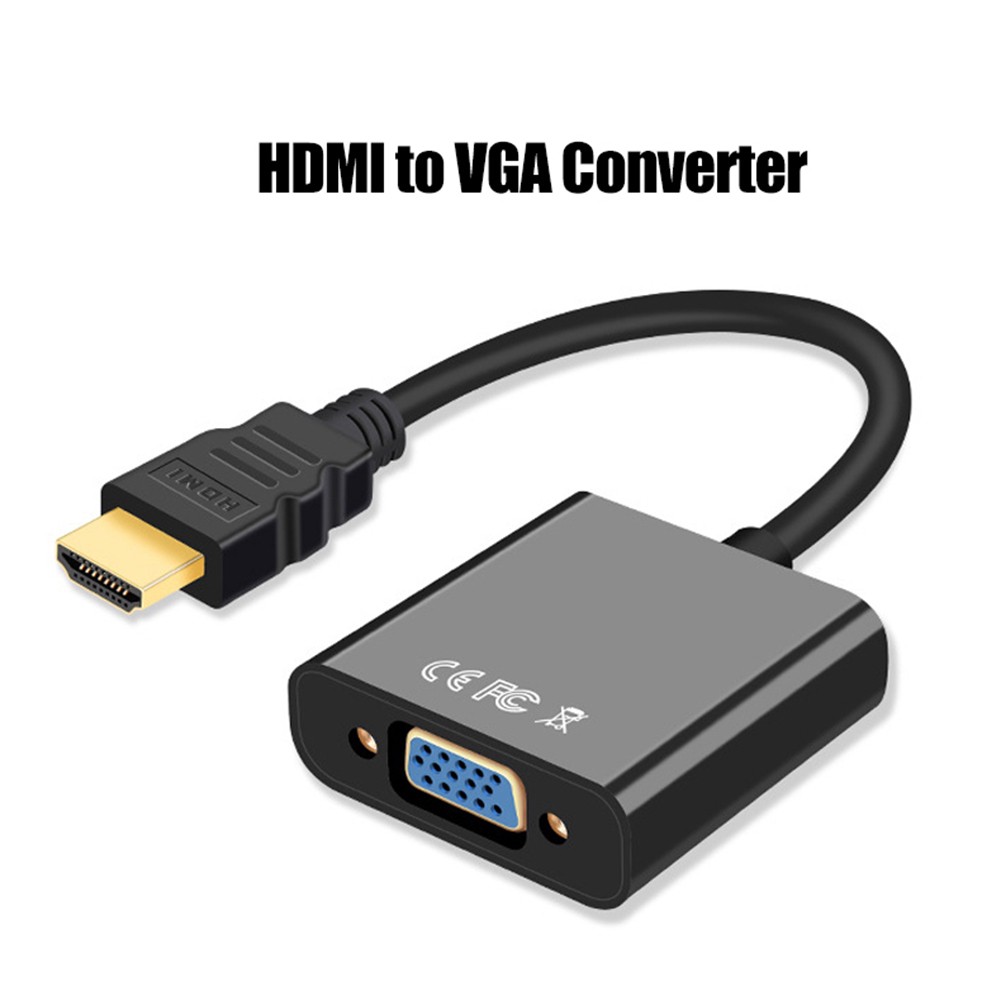 Portable HD 1080P HDMI to VGA Converter Adapter Cable for TV Laptop Projector