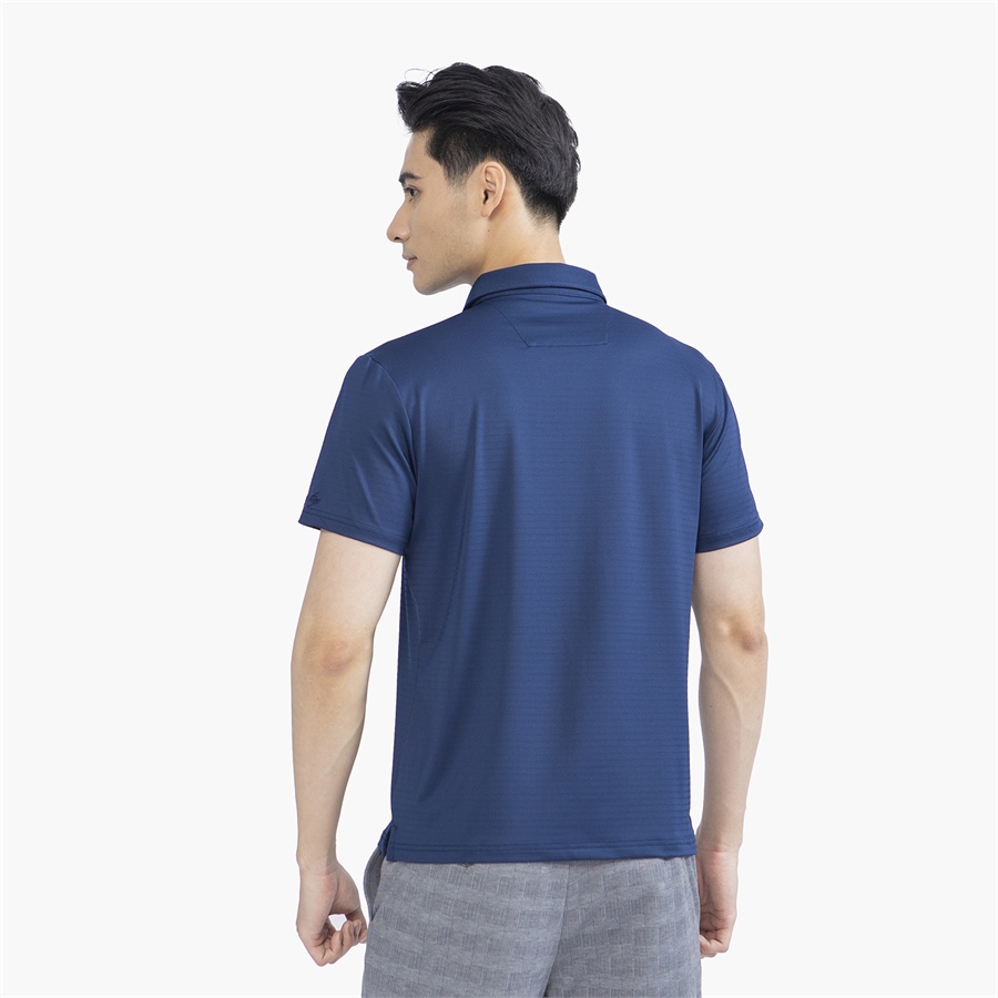 Áo Thun Polo Ngắn Tay Có Cổ Bẻ ARISTINO APS091S2 Áo Phông Nam kẻ ngang chìm dáng slim fit ôm nhẹ vải polyester thể thao