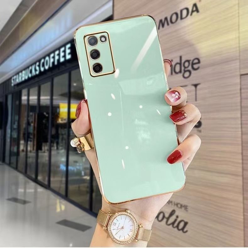 Ốp Điện Thoại Silicon Mềm Mạ Điện Có Dây Đeo Cho Realme C11 2021 C20 C20A