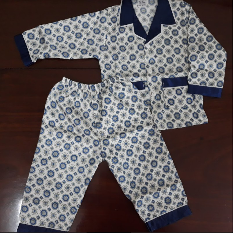 (Ảnh thật) Pijama phi bóng dài tay cho bé