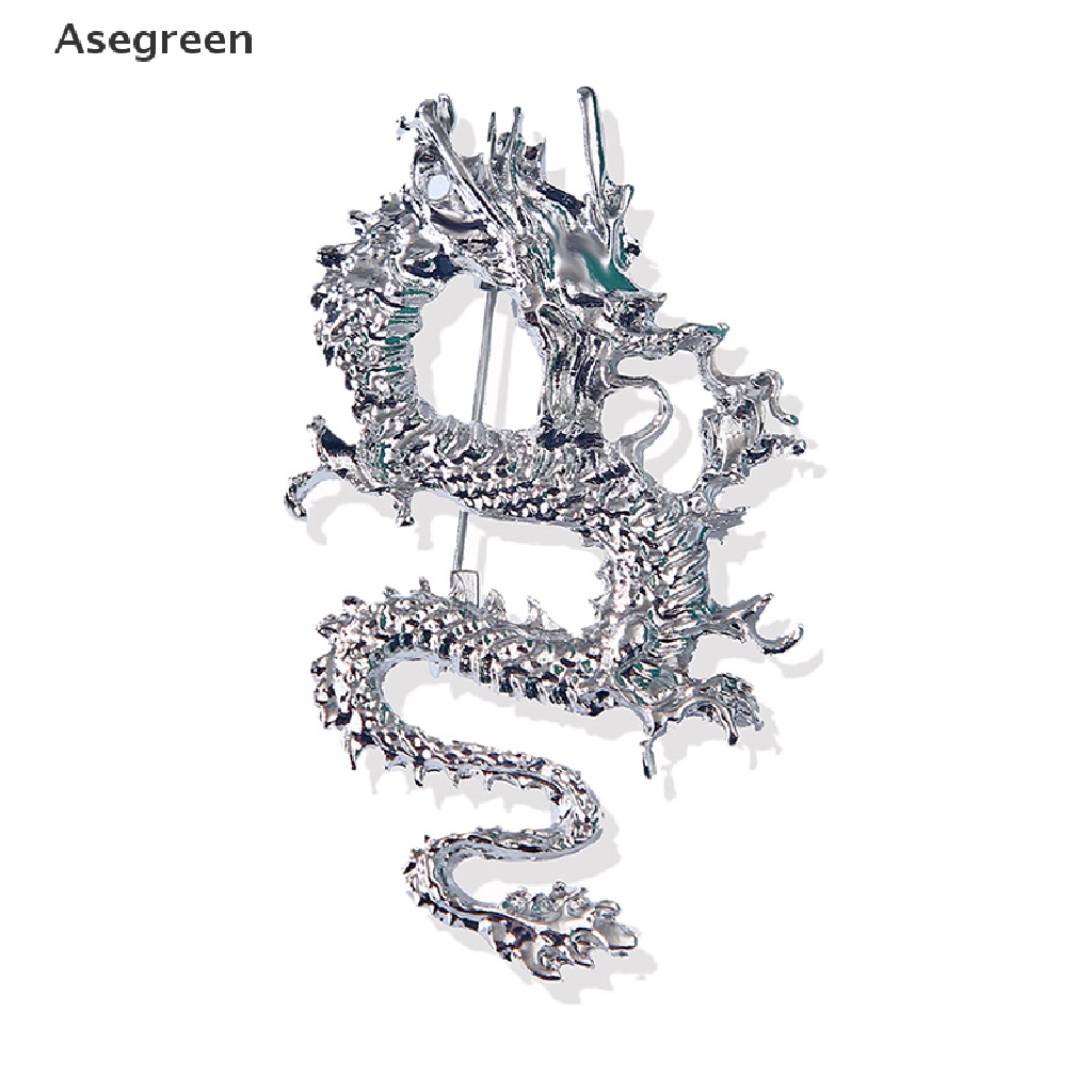 [Asegreen] Ghim Cài Hình Rồng Bay Tráng Men Unisex