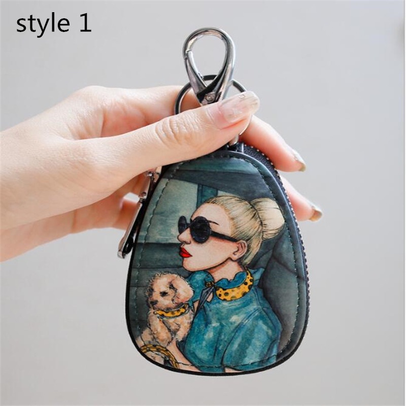 Ví Da PU Mini Đựng Tiền Xu / Thẻ / Chìa Khóa Thời Trang Cho Nữ