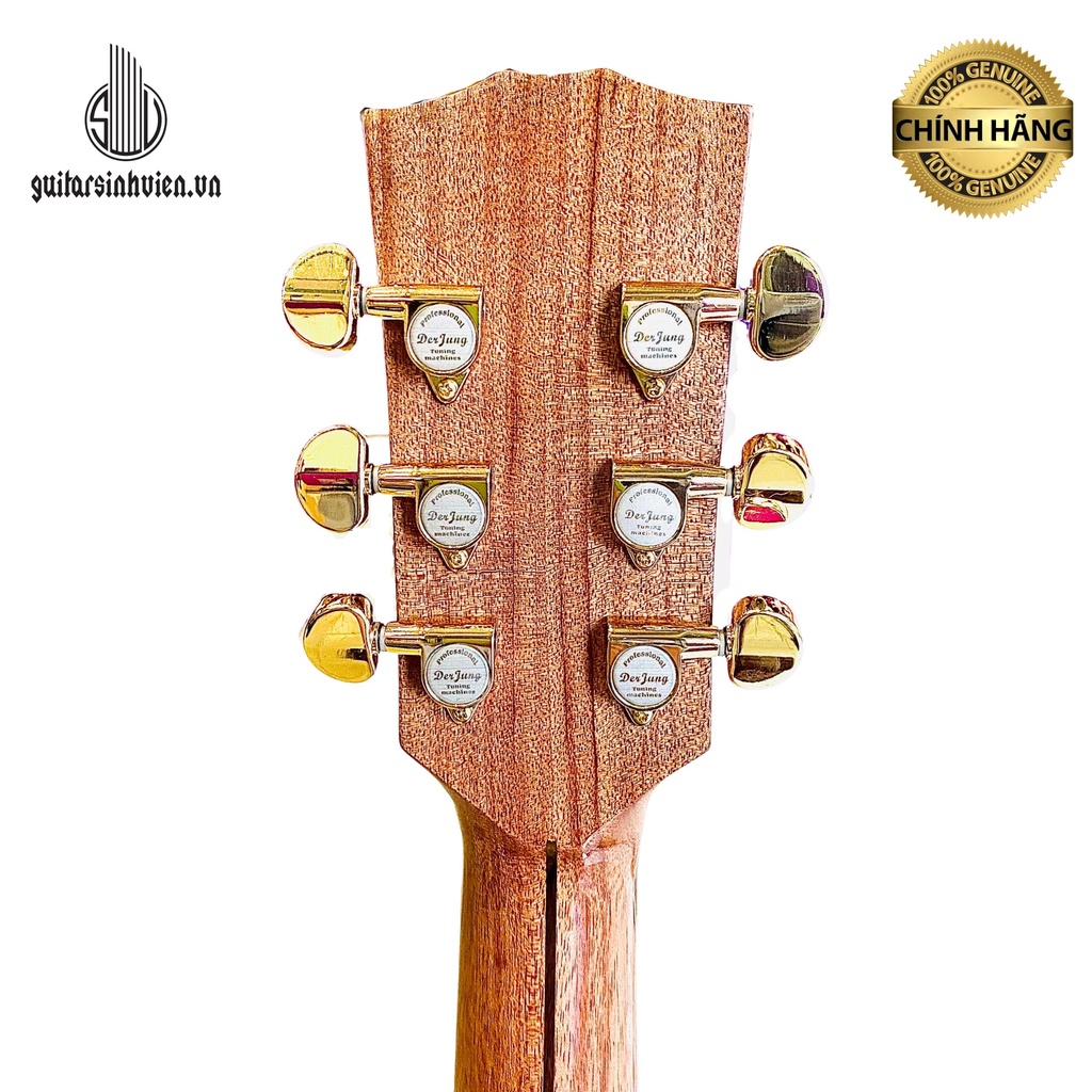 Khóa Đàn Guitar Acoustic Derjung Màu Vàng Cao Cấp - Khóa Đàn Guitar Đẹp Mắt