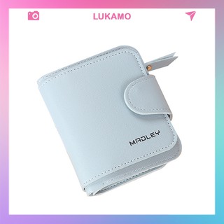 Ví nữ cầm tay mini MADLEY ngắn cute dễ thương nhỏ gọn bỏ túi nhiều ngăn cao cấp đẹp giá rẻ LUKAMO VD396