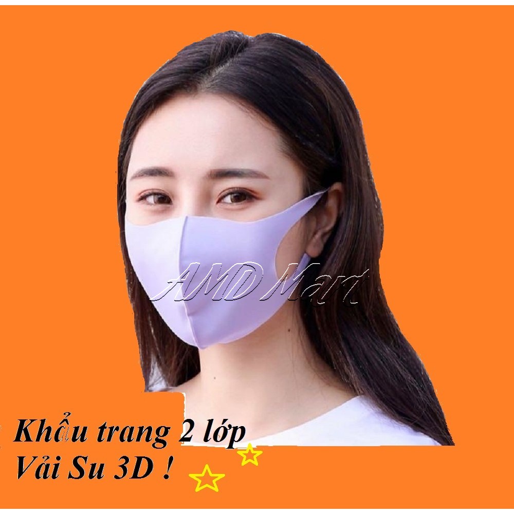 [HÀNG SẴN] Khẩu Trang 3D Vải Su 2 Lớp Lọc Bụi Kín Khít Khuôn Mặt-Thời Trang-An Toàn Cho Sức Khỏe Mọi Nhà | BigBuy360 - bigbuy360.vn