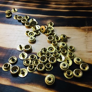 Combo 40 bộ cúc bấm đồng YKK, Cúc bấm 4 chi tiết cao cấp 10mm