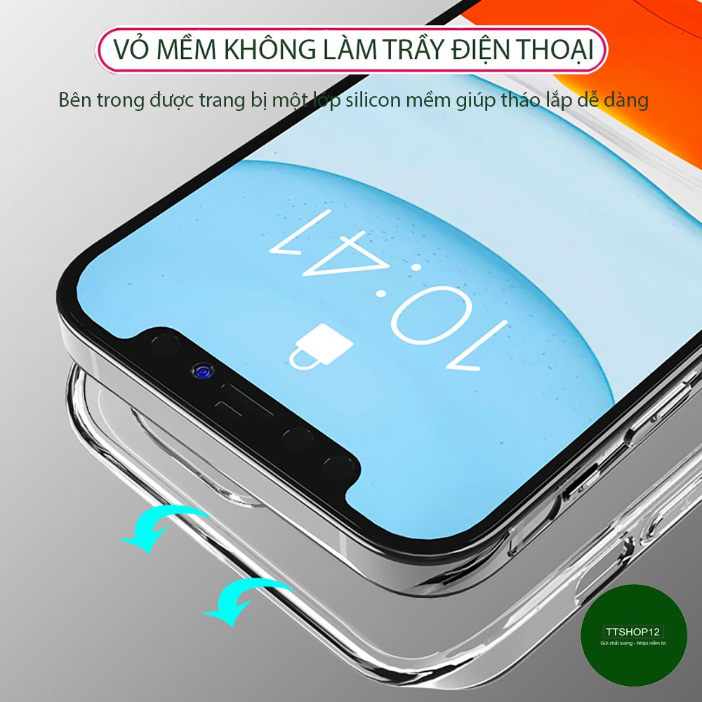 Ốp lưng Iphone mặt lưng kính cong 6D bảo vệ tối đa mặt sau, camera chống va đập vỡ giúp điện thoại trở nên sang trọng.