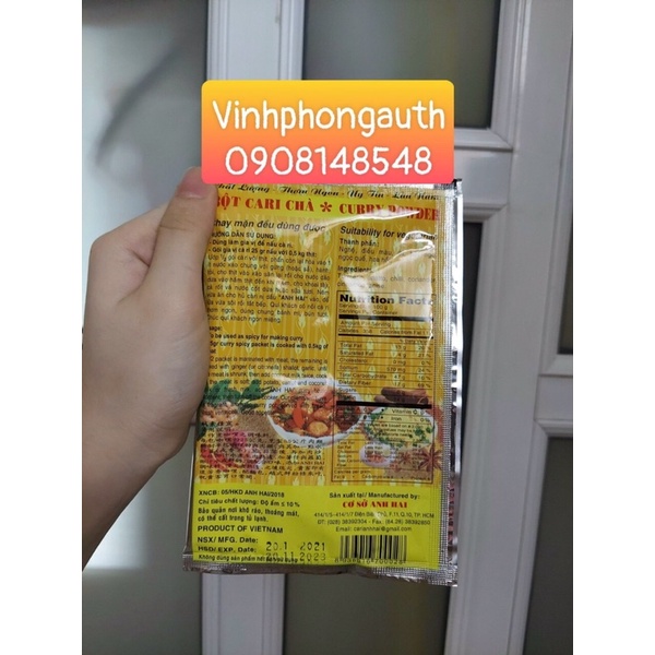 GIA VỊ NẤU BÒ KHO, CÀ RI CHÀ, PHỞ HIỆU ANH HAI 25gr